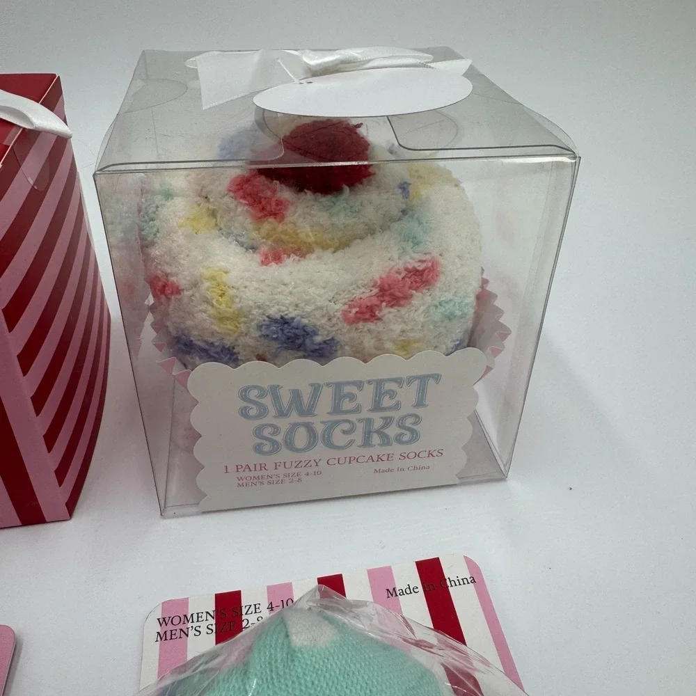 Sweet Socks Dessert Gift Set 4 Pair Novelty Socks NEW‎